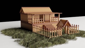 Building My First Matchstick House | Step-by-Step Tutorial