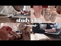 【study vlog】朝5時に起きて課題をこなす大学生のリアルな休日の過ごし方🍀