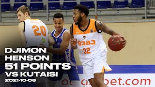 Djimon Henson 51 Point Game vs. Kutaisi (Georgia Superleague)