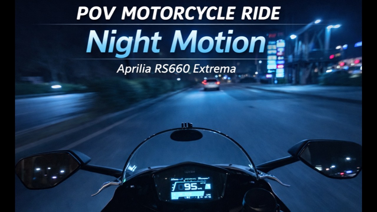 Night Ride Speed | POV Motorcycle Ride