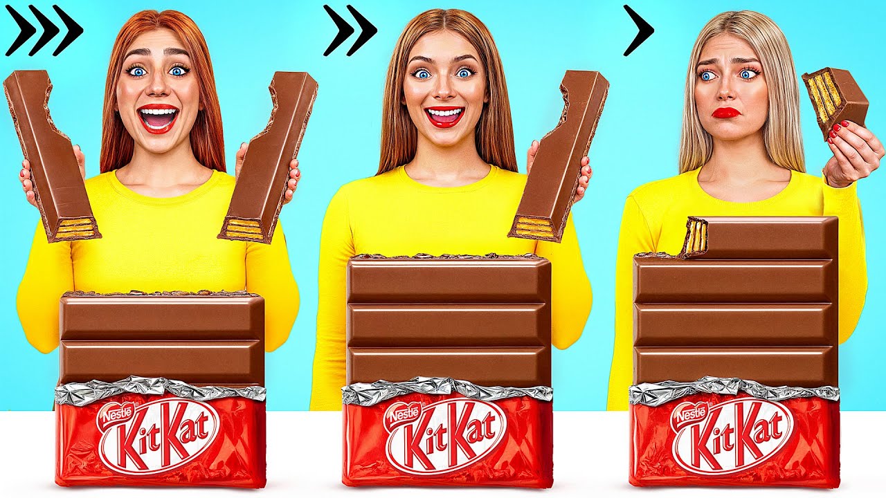 Быстрая Средняя или Медленная Скорость Еды Челлендж | Забавные Кухонные Лайфхаки Trend DO Challenge