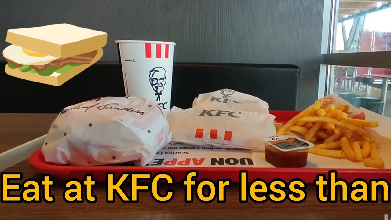 Mangio al KFC di Roma est 