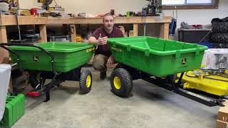 John Deere Poly Garden Cart Comparison  8Y & 10PX