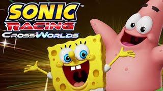 Sonic Racing Crossworlds Spongebob & Bikini Bottom Course Dlc Gameplay