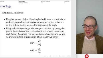 Intermediate Micro: Technology