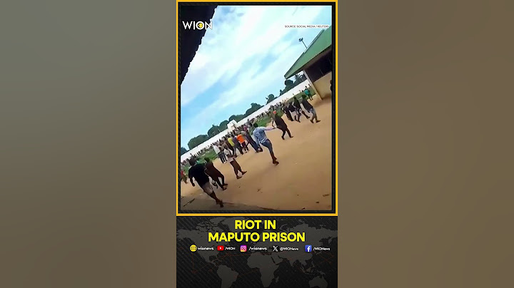 Mozambique Unrest: Footages Show Large Group Of Prisoners Escape Maputo Jail  | WION Shorts