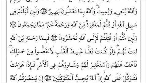 (24) سورة آل عمران من 156 إلى163
