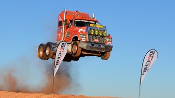 Semi Truck Jump, Prime mover  www.loveday4x4adventures.com