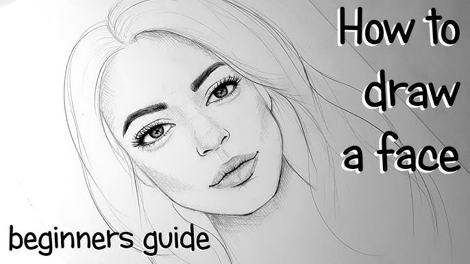 How To Draw a Face - step by step tutorial with guidelines - Alicja Prints