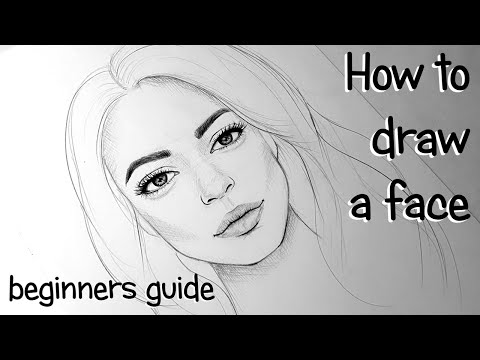 Video: How To Draw A Woman's Face