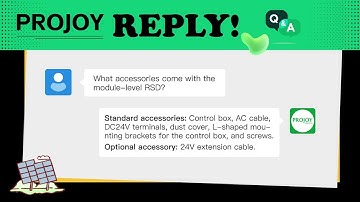PROJOY Reply: Top 5 FAQs About Our Module Level Rapid Shutdown
