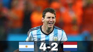 Argentina vs Netherlands 4-2 All Goals & Highlights | World Cup 2014