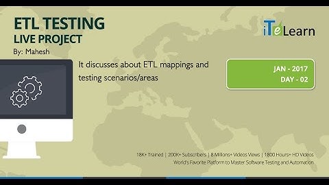 ETL Testing Live Project Day 02 for Beginners (JPACT)