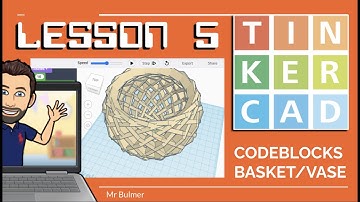 TINKERCAD - LESSON 5 - Using LOOPS in CODEBLOCKS for COMPLEX OBJECTS