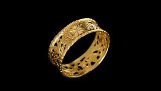 ビザンチン 7世紀 透かし金細工 リング 指輪 アンティークジュエリー 中世ジュエリー