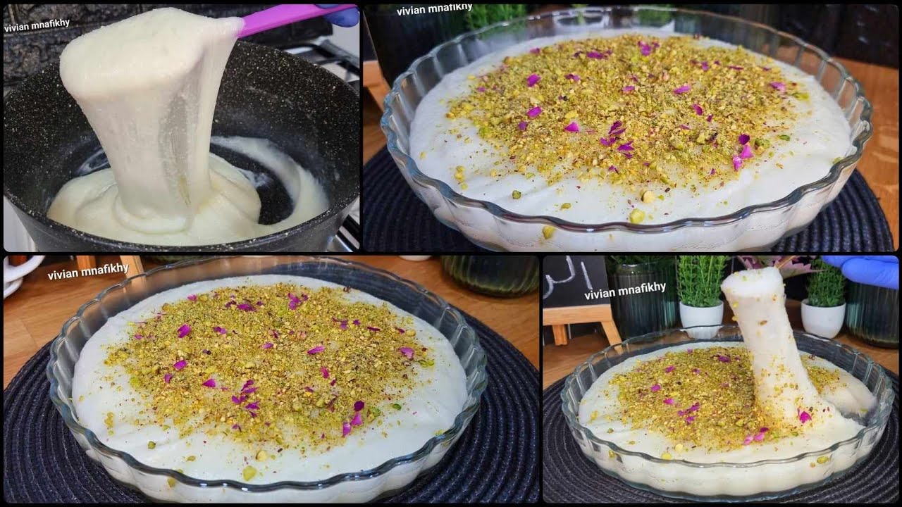 حلاوة الأرز الطرابلسيه بعشر دقائق بتكون جاهزه👌 وبمكونات بسيطة وسهلة وسريعة 😍والطعم خيااال 😋😋