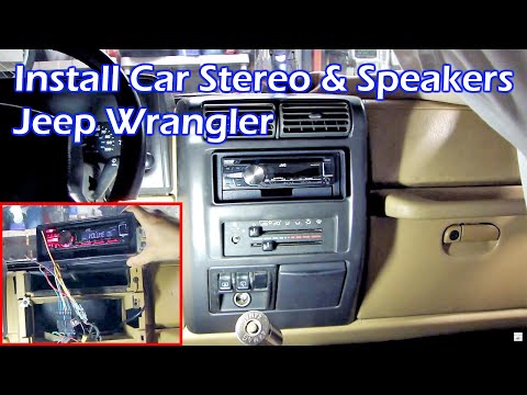 How To Install Aftermarket Car Stereo and Speakers - Jeep ... jeep yj dash wiring 