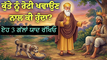 कुत्ते को रोटी खिलाने से क्या होता है? || गुरु नानक देव जी और भाई मर्दाना जी साखी