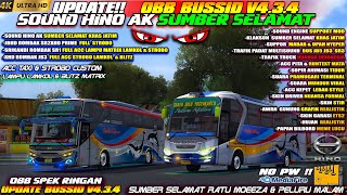 UPDATE !! OBB BUSSID V4.3.4 TERBARU SOUND HINO AK SUMBER SELAMAT KHAS JATIM GRAFIK ETS2 SUPER HD