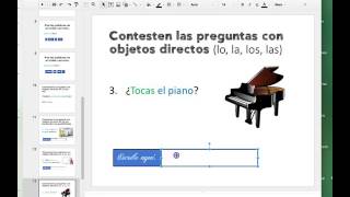 Spanish Object Pronouns Google Drive Activity