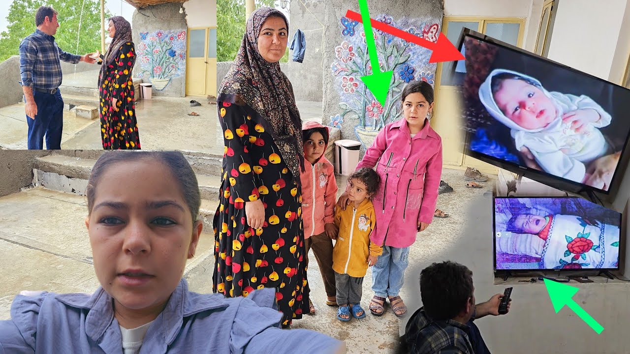 Strengthening the kitchen wall to prevent damage. And watching the moonlight when she was a baby