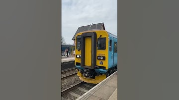 Class 153 Inspection Train Going through Kiveton Park Station at slow speed #train #railway
