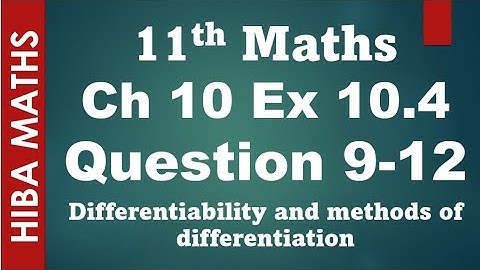 11th maths chapter 10 exercise 10.4 question 9-12 hiba maths tn syllabus