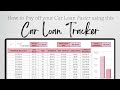 How to Pay off your Car Loan Faster with this Car Loan Tracker Spreadsheet Template, Debt Payment