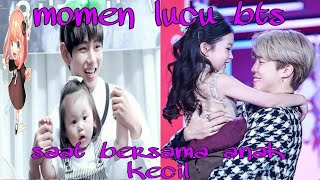 momen kebersamaan member BTS dengan anak kecil
