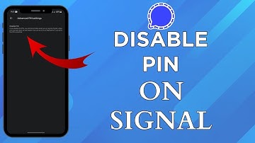 How Can You Disable The Pin On Signal