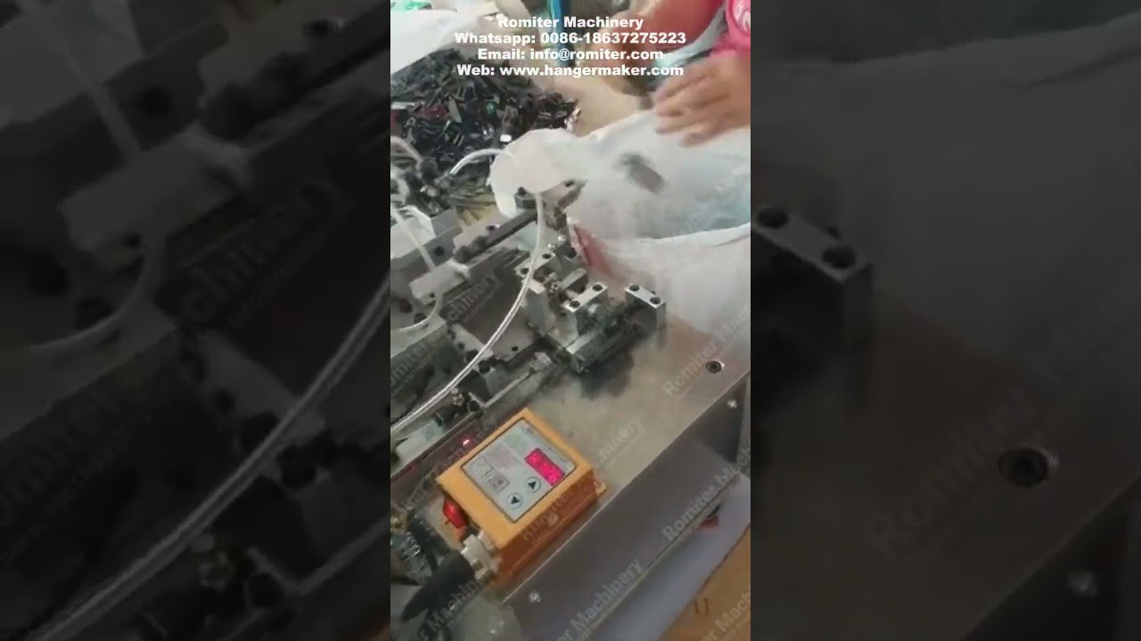 Automatic Pants Hanger Clip Spring Assembling Machine