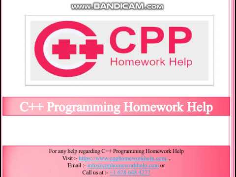 CPP Programming Homework Help
