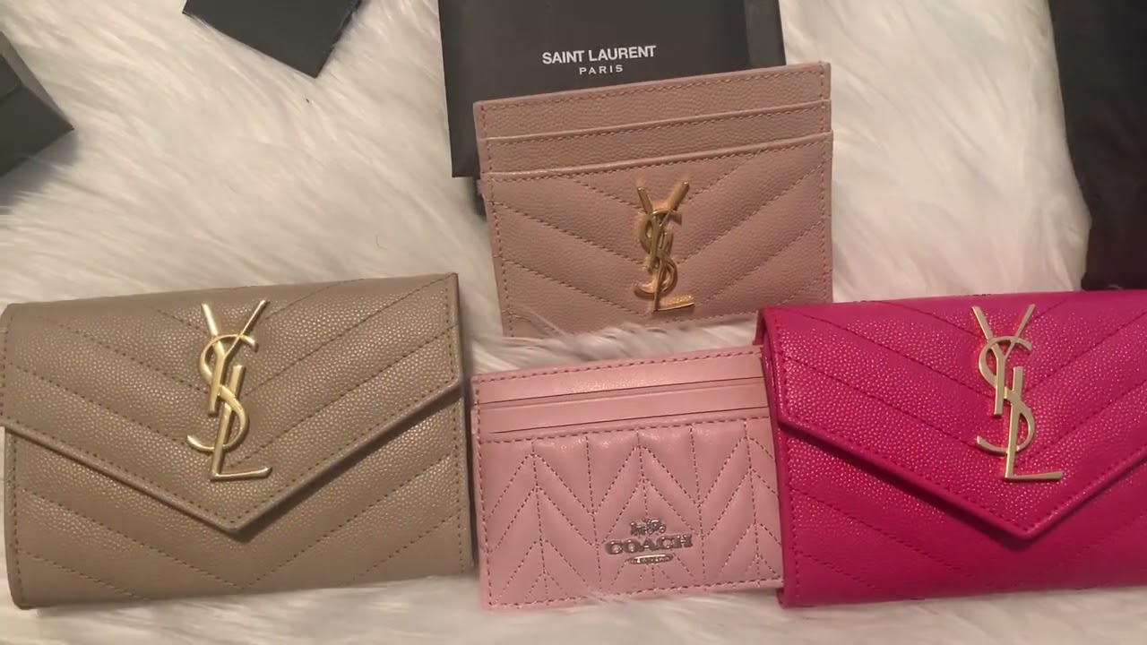 UNBOXING & COMPARISON  SAINT LAURENT CARD HOLDERS 