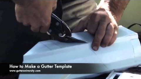 How to Make a Gutter Template