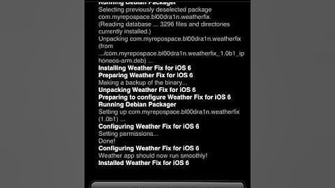 Weather Fix for iOS 6
