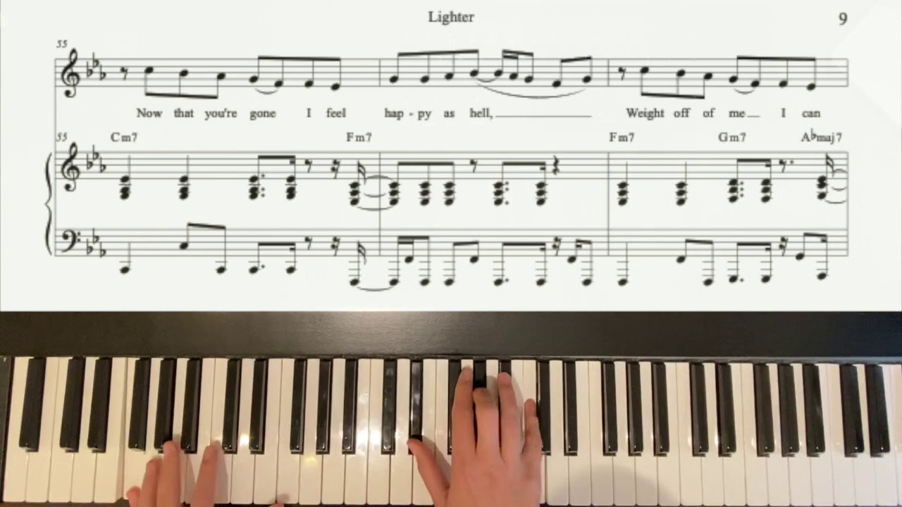LIGHTER (Piano) by Nathan Dawe, KSI Piano Cover with