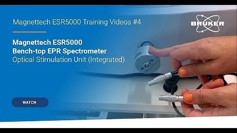 Optical Stimulation Unit (Integrated) for Magnettech ESR5000 | EPR Training Videos #4