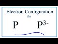 Electron Configuration and Phosphide Ion