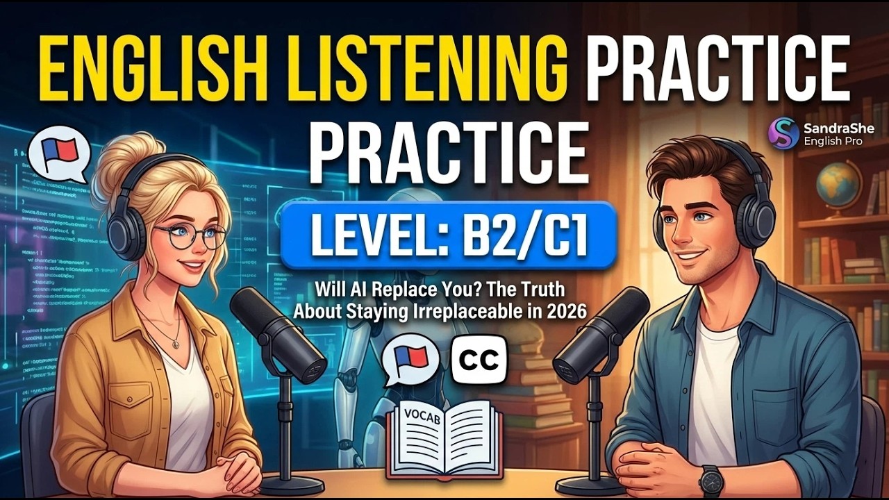 Learn English with AI Topics: Can Robots Replace Your Job? (Listening Practice)