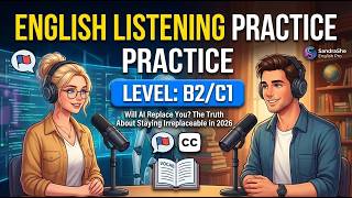 Learn English with AI Topics: Can Robots Replace Your Job? (Listening Practice) screenshot 2