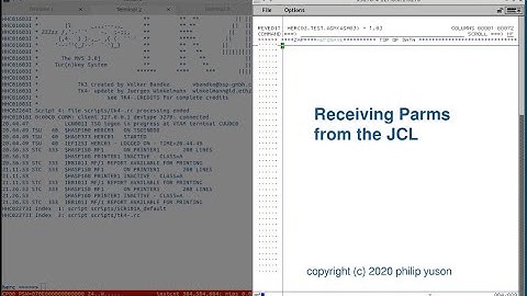 MVS TK4: Receiving Parameter from JCL EXEC statement