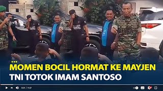 Viral, Momen Bocil Hormat ke Mayjen TNI Totok Imam Santoso, Tanpa Basa-Basi Langsung Diberi Hadiah