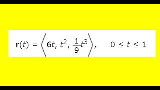 Celebrity Find the length of the curve. r(t) = 6t, t^2, 1/9t^3,     0 ≤ t ≤ 1 Wealth