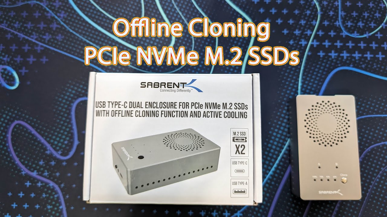 Tool-Free USB Type-C Dual Docking Station for PCIe NVMe M.2 SSDs - Sabrent