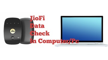 How To Check JioFi Data Balance In Computer