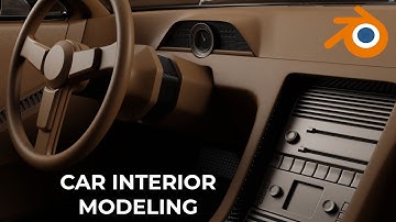 How to model a car interior in blender (part 2)