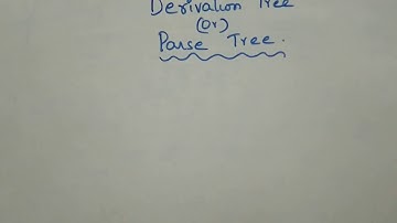 Derivation Tree or Parse Tree by Bharathi Patnala