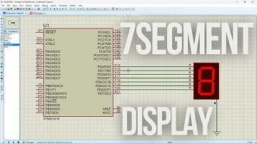 7 Segment Display Interfacing with ATmega16/32 to 8086 uP through 8255 PPI using Proteus.