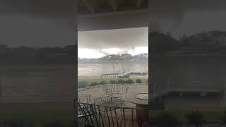 Tornado moving through Waterloo, IA