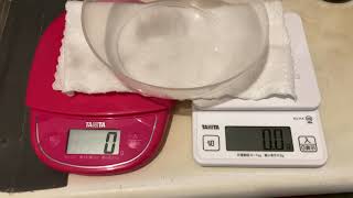 Tanita kitchen scale KD-313 の反応速度 reaction time 3/3　クッキングスケール VS KJ-114